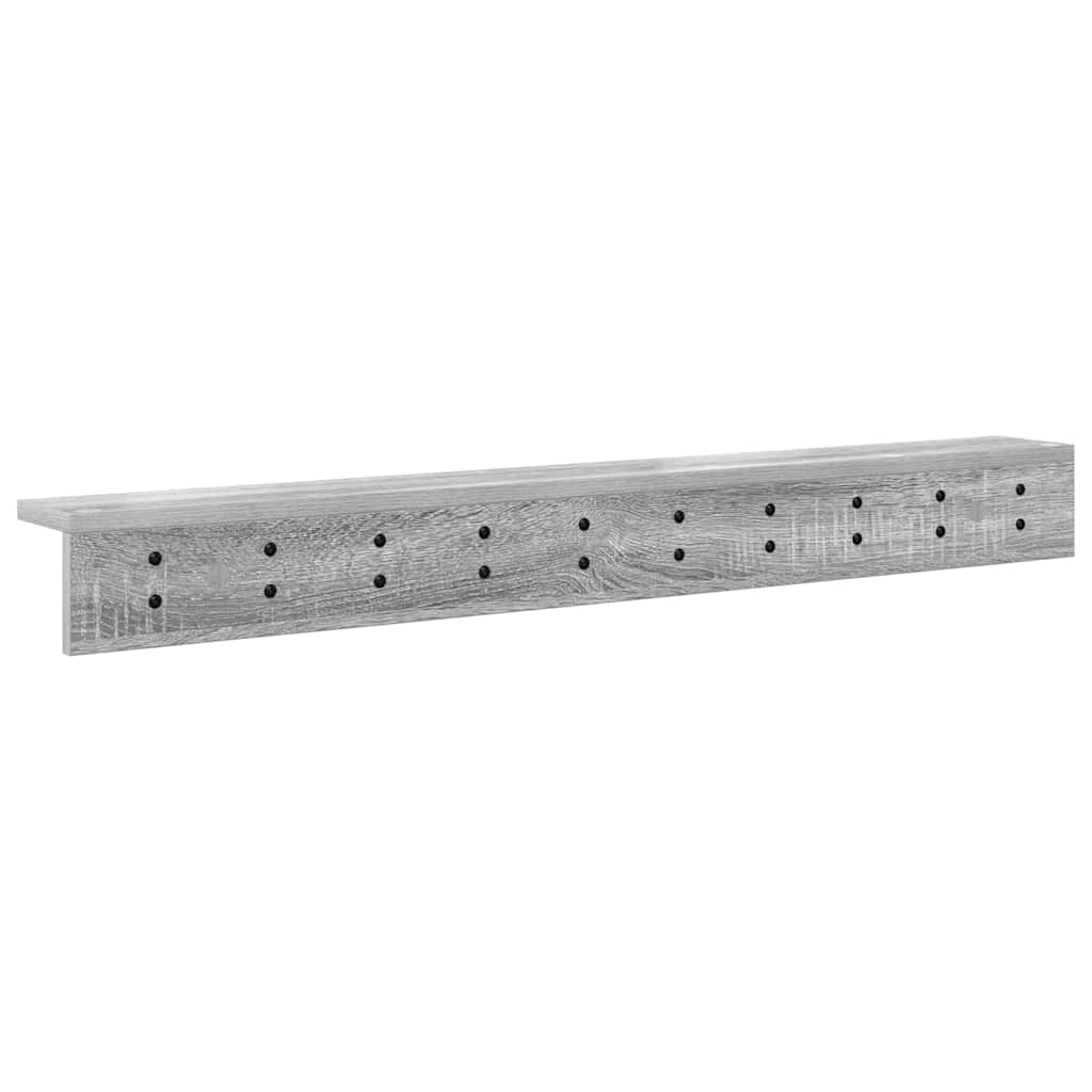 Porte-manteau mural Sonoma gris 100 x 10.5 x 10.5 cm - XIOS