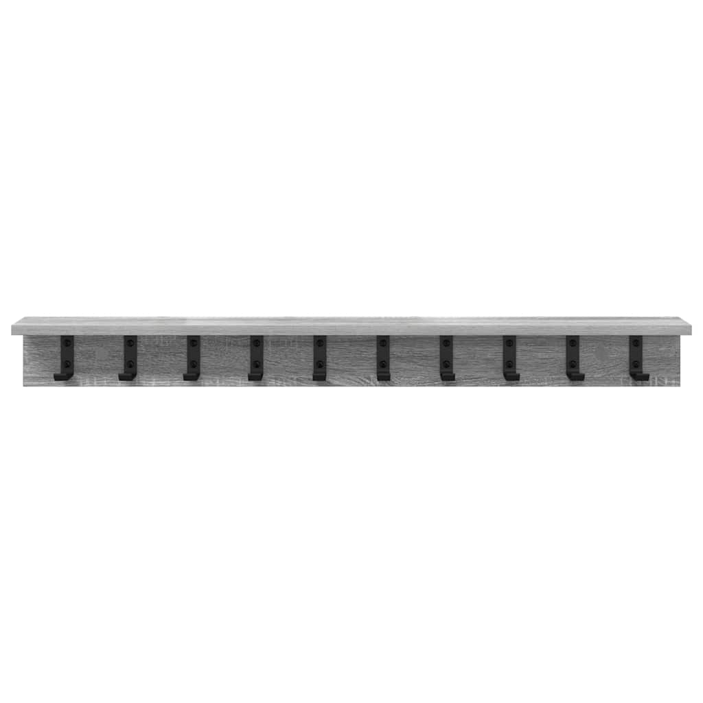 Porte-manteau mural Sonoma gris 100 x 10.5 x 10.5 cm - XIOS
