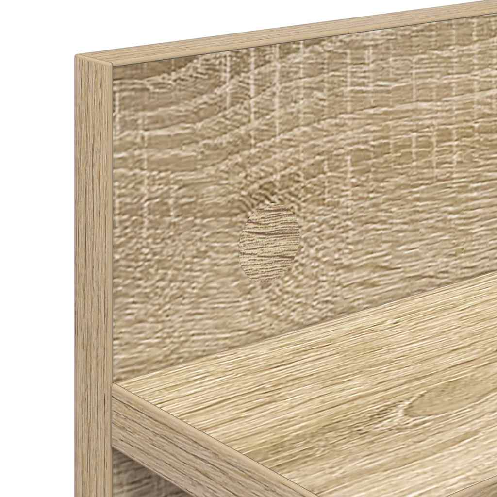 Porte-manteau mural avec étagère Chêne sonoma 60 x 10.5 x 18 cm - XIOS