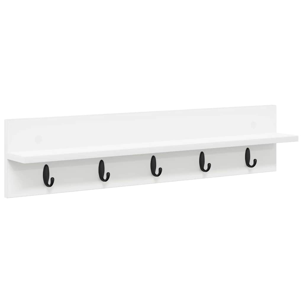 Porte-manteau mural Blanc 80 x 10.5 x 18 cm Bois d'ingénierie - XIOS