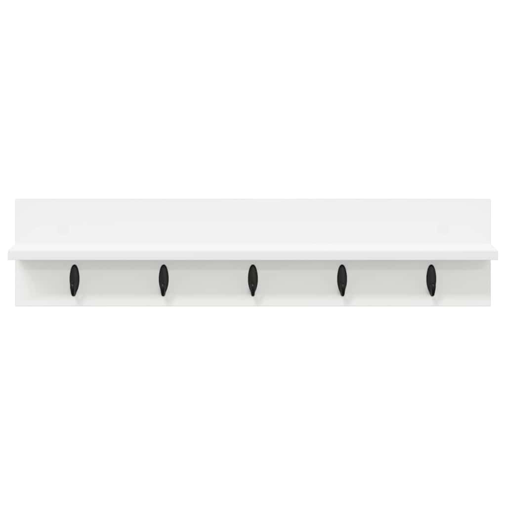 Porte-manteau mural Blanc 80 x 10.5 x 18 cm Bois d'ingénierie - XIOS
