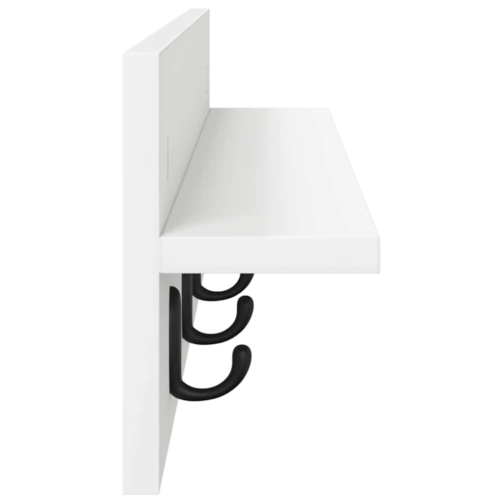Porte-manteau mural Blanc 80 x 10.5 x 18 cm Bois d'ingénierie - XIOS