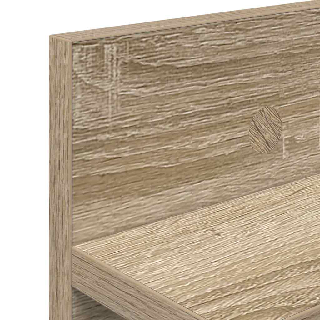 Porte-manteau mural avec étagère Chêne sonoma 80 x 10.5 x 18 cm - XIOS