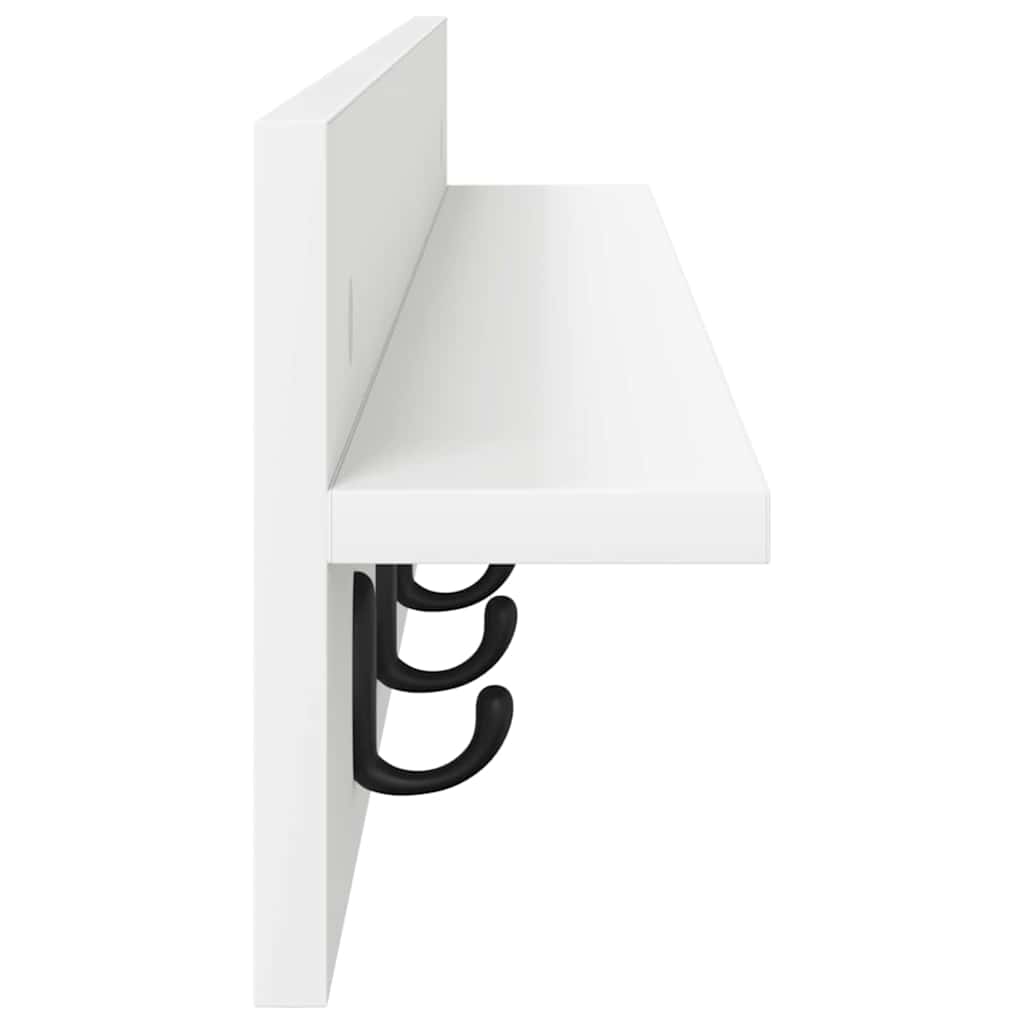 Porte-manteau mural Blanc 100 x 10.5 x 18 cm Bois d'ingénierie - XIOS