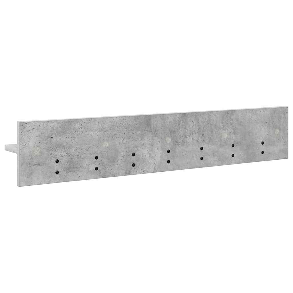 Porte-manteau mural avec étagère Gris béton 100 x 10.5 x 18 cm - XIOS