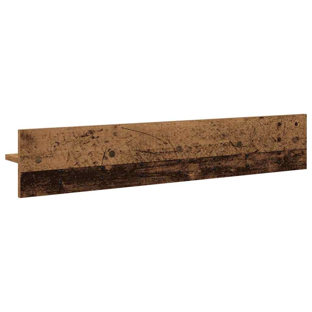 Porte-manteau mural avec étagère Bois ancien 100 x 10.5 x 18 cm - XIOS