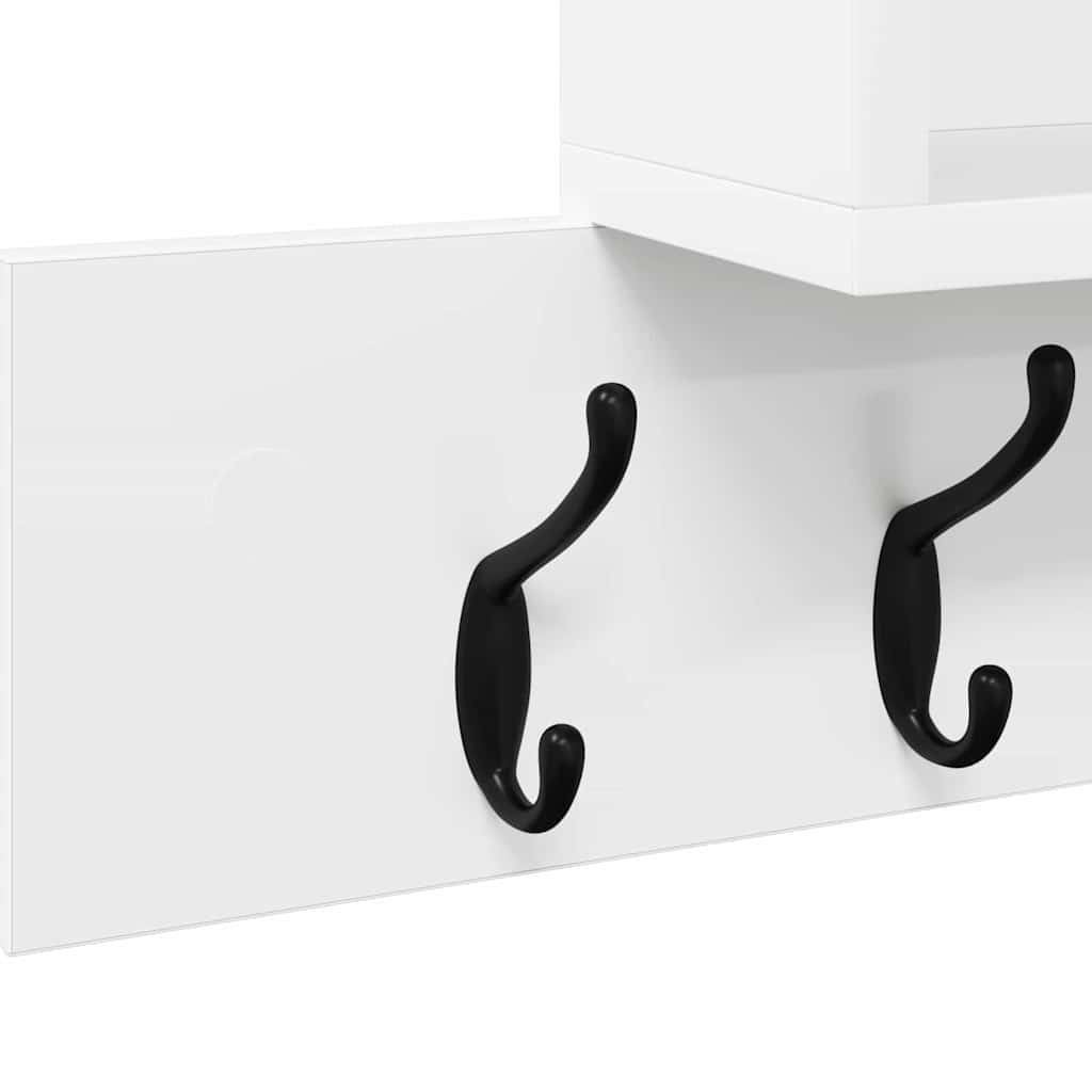 Porte-manteau mural Blanc 100 x 12 x 43,5 cm Bois d'ingénierie - XIOS