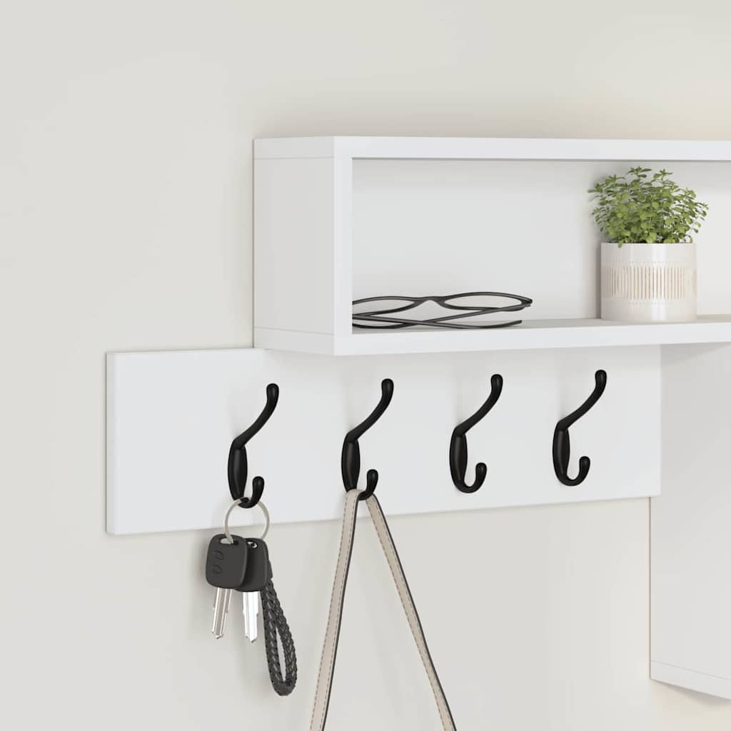 Porte-manteau mural Blanc 100 x 12 x 43,5 cm Bois d'ingénierie - XIOS