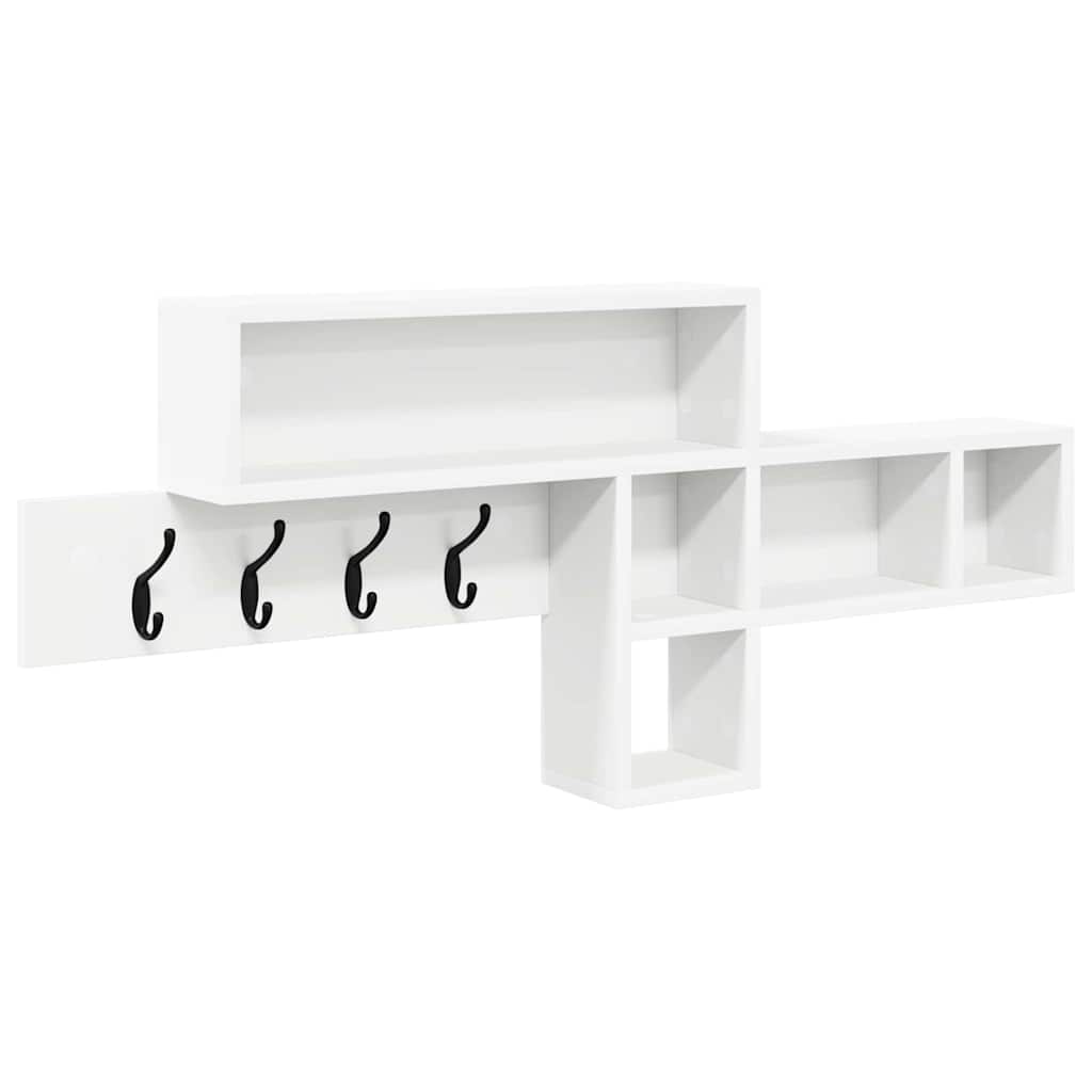 Porte-manteau mural Blanc 100 x 12 x 43,5 cm Bois d'ingénierie - XIOS