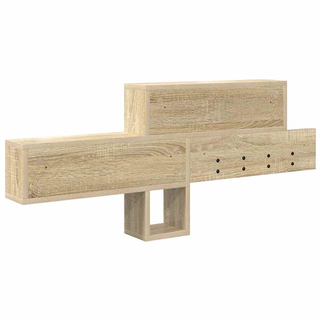 Porte-manteau mural Chêne sonoma 100 x 12 x 43,5 cm - XIOS