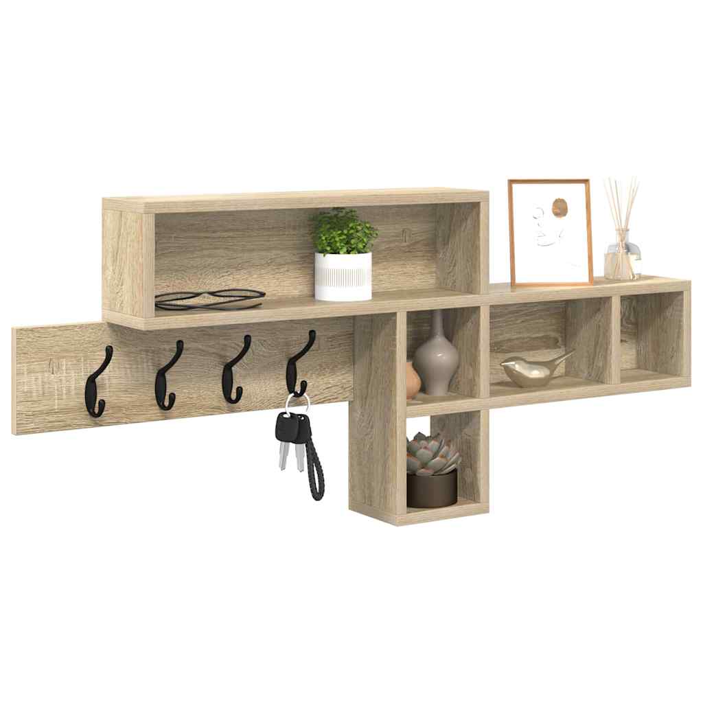 Porte-manteau mural Chêne sonoma 100 x 12 x 43,5 cm - XIOS