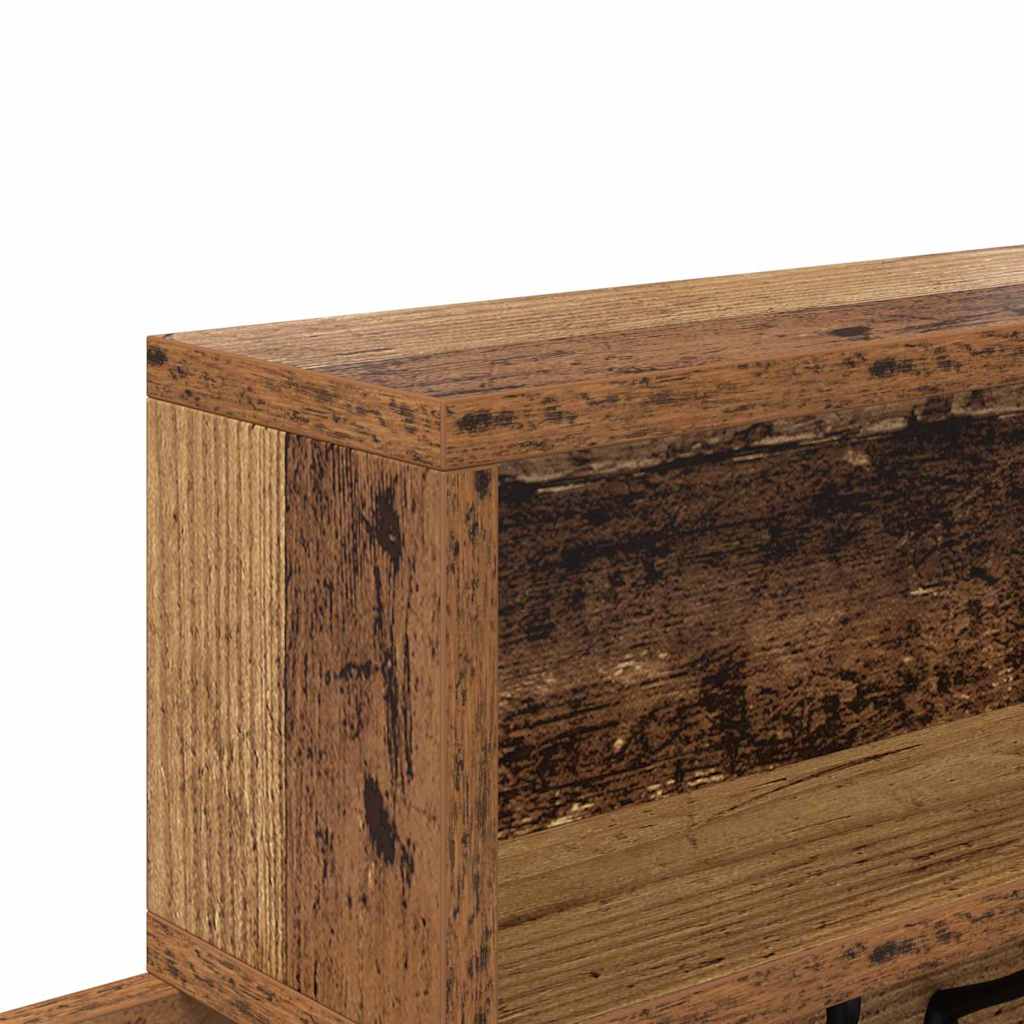 Porte-manteau mural avec étagère Bois ancien 100 x 12 x 43,5 cm - XIOS
