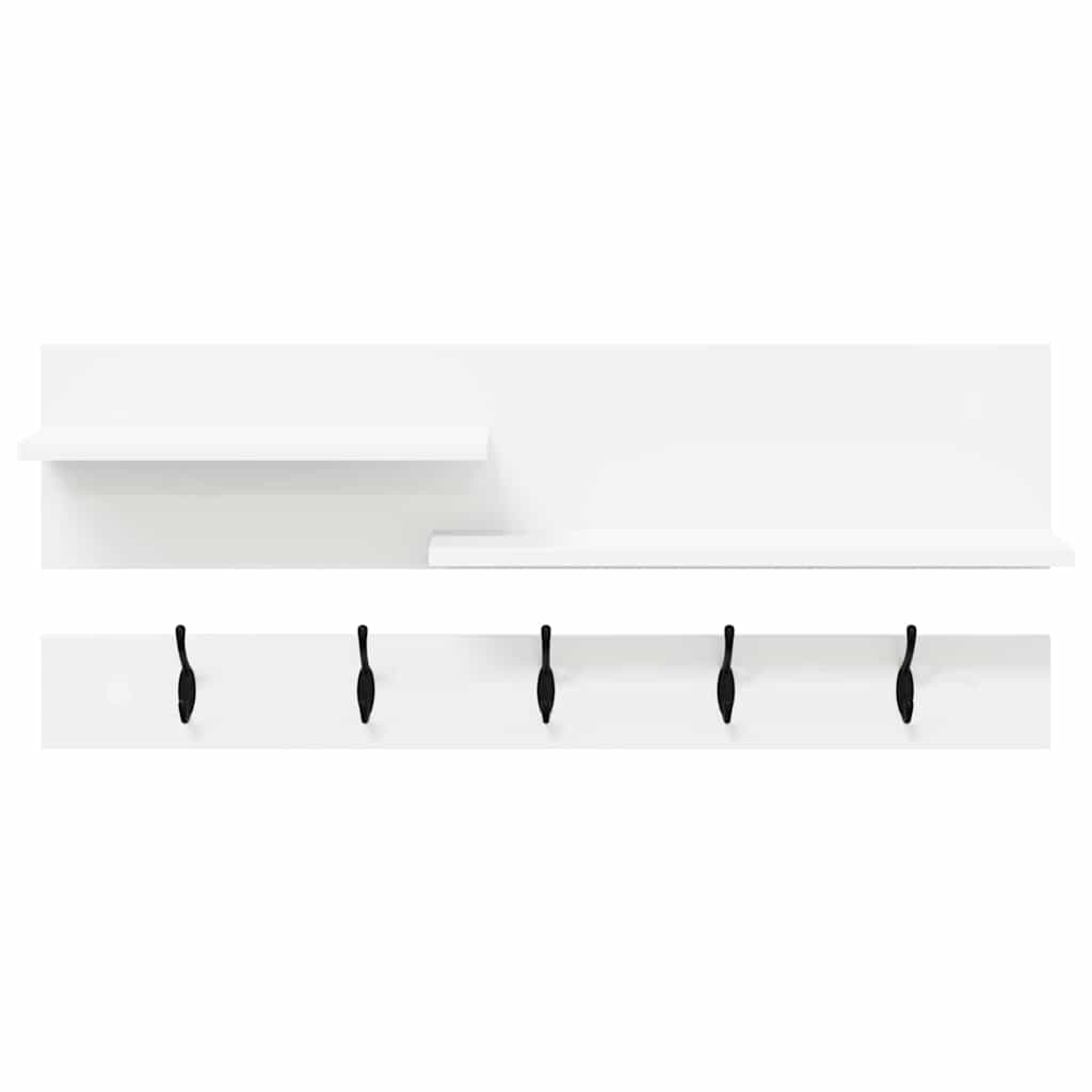 Porte-manteau mural Blanc 90 x 15 x 36 cm Bois d'ingénierie - XIOS