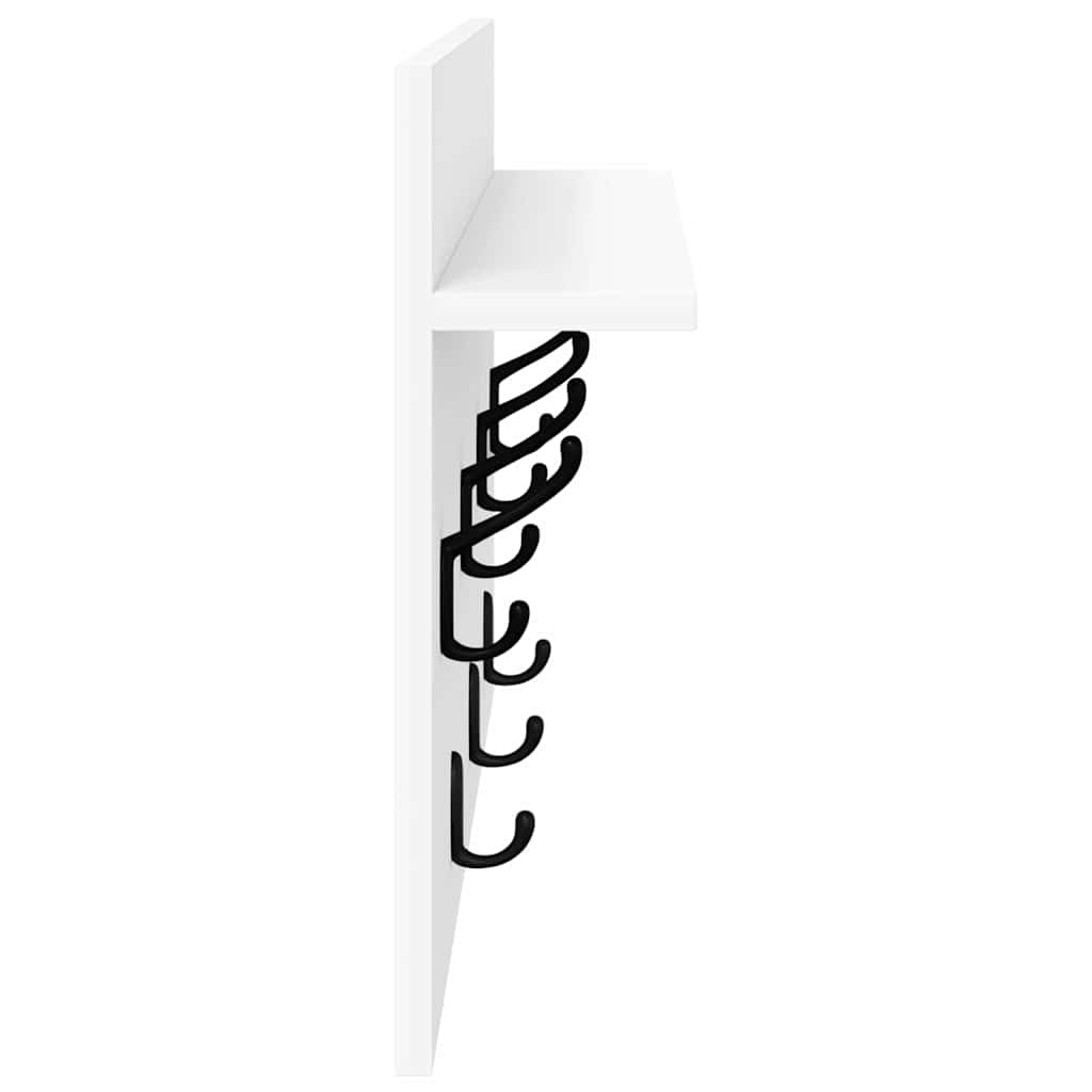 Porte-manteau mural Blanc 60 x 40 x 12 cm Bois d'ingénierie - XIOS