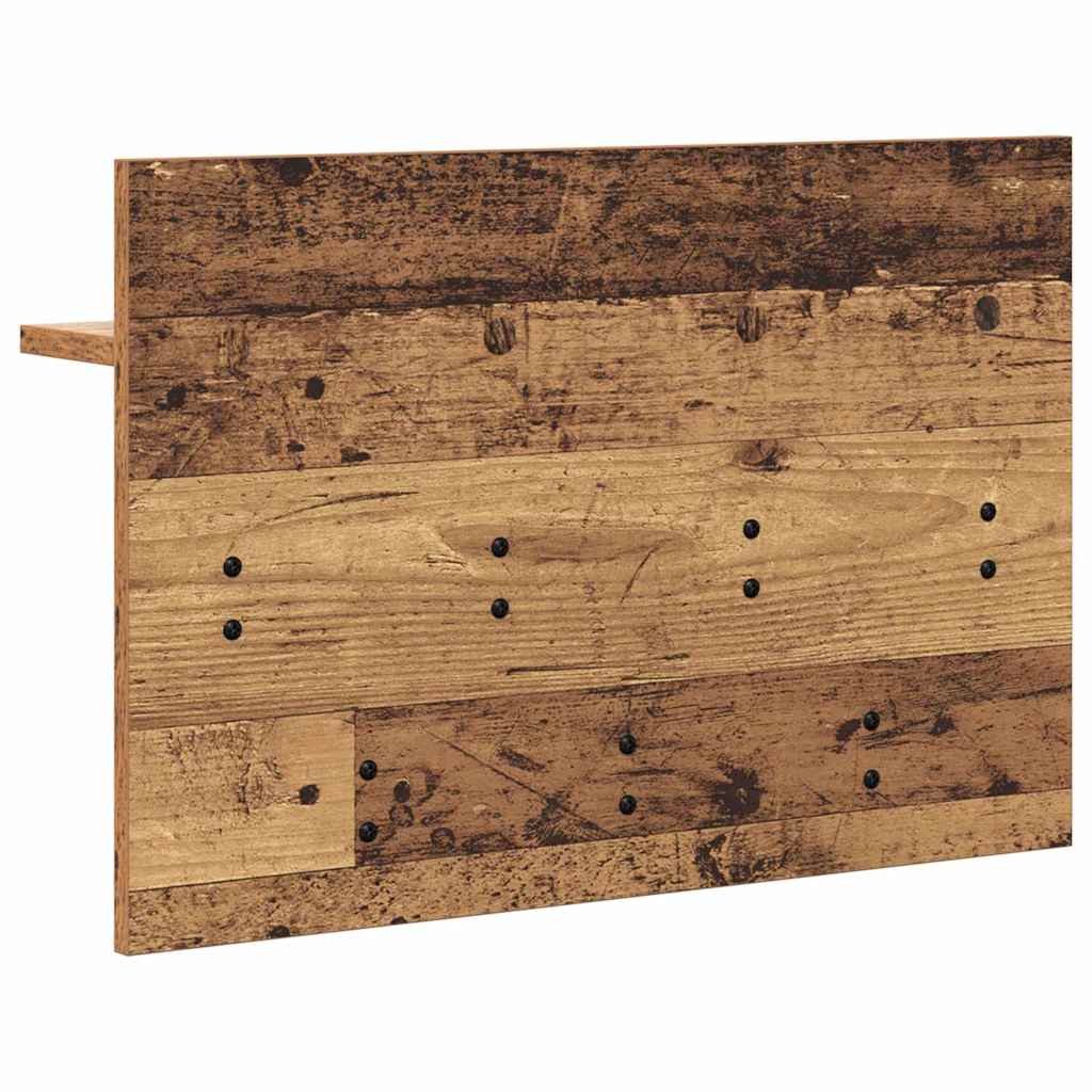 Porte-manteau mural avec étagère Bois ancien 60 x 40 x 12 cm - XIOS