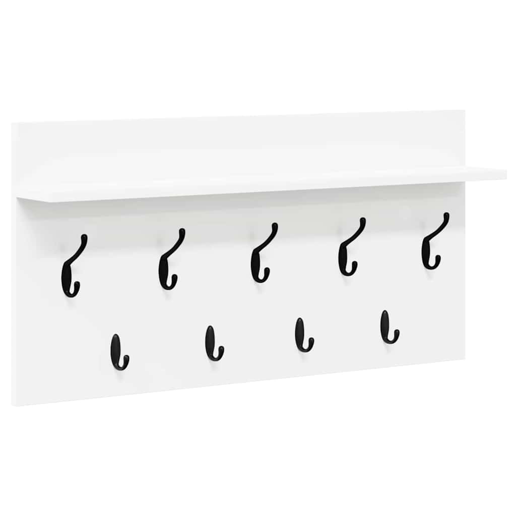 Porte-manteau mural Blanc 80 x 40 x 12 cm Bois d'ingénierie - XIOS
