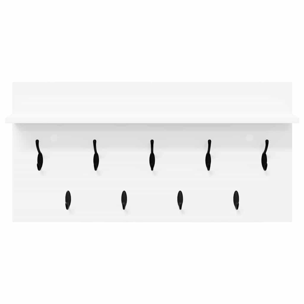 Porte-manteau mural Blanc 80 x 40 x 12 cm Bois d'ingénierie - XIOS