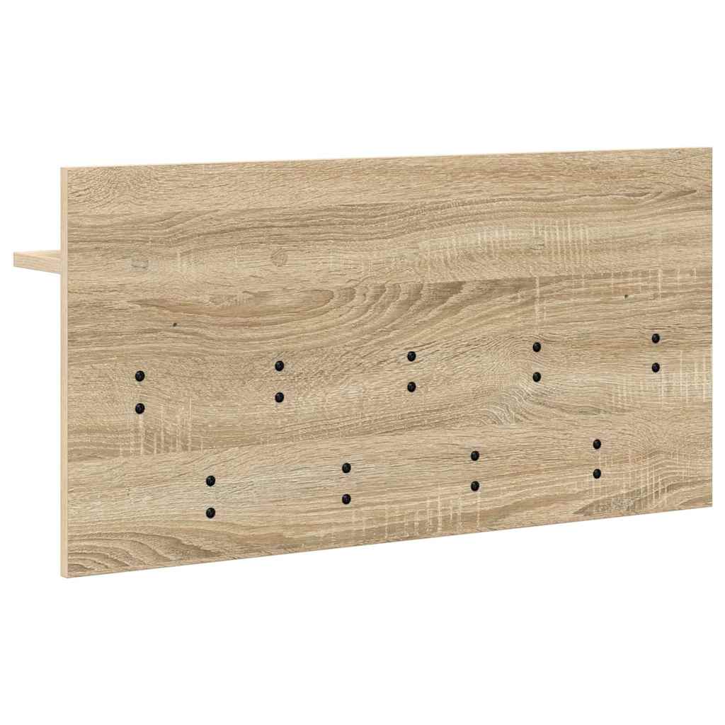 Porte-manteau mural avec étagère Chêne sonoma 80 x 40 x 12 cm - XIOS
