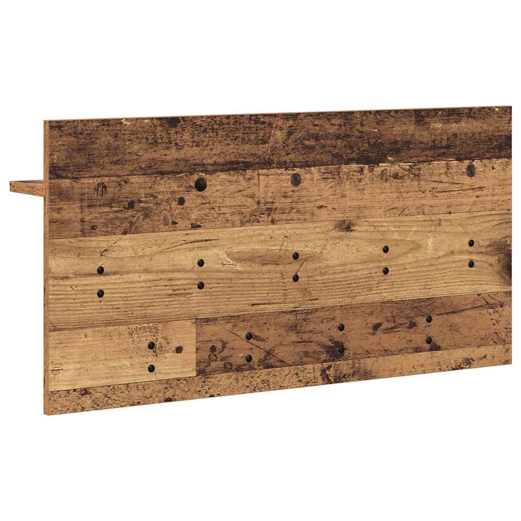 Porte-manteau mural avec étagère Bois ancien 80 x 40 x 12 cm - XIOS