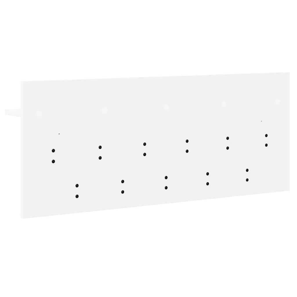 Porte-manteau mural avec étagère Blanc Bois d'ingénierie - XIOS
