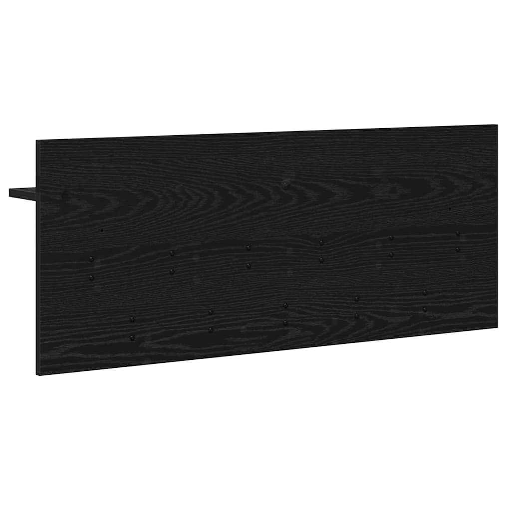 Porte-manteau mural avec étagère Chêne noir Bois d'ingénierie - XIOS