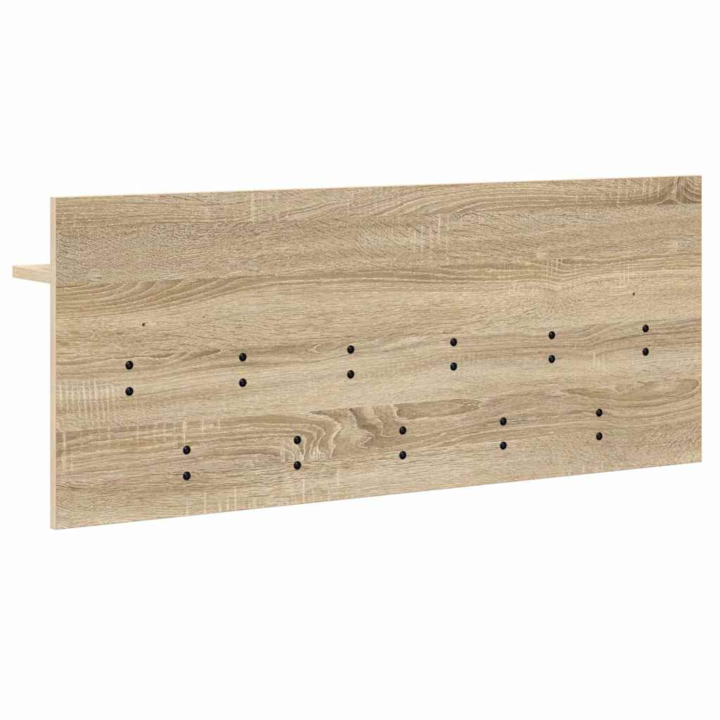 Porte-manteau mural avec étagère Chêne sonoma Bois d'ingénierie - XIOS