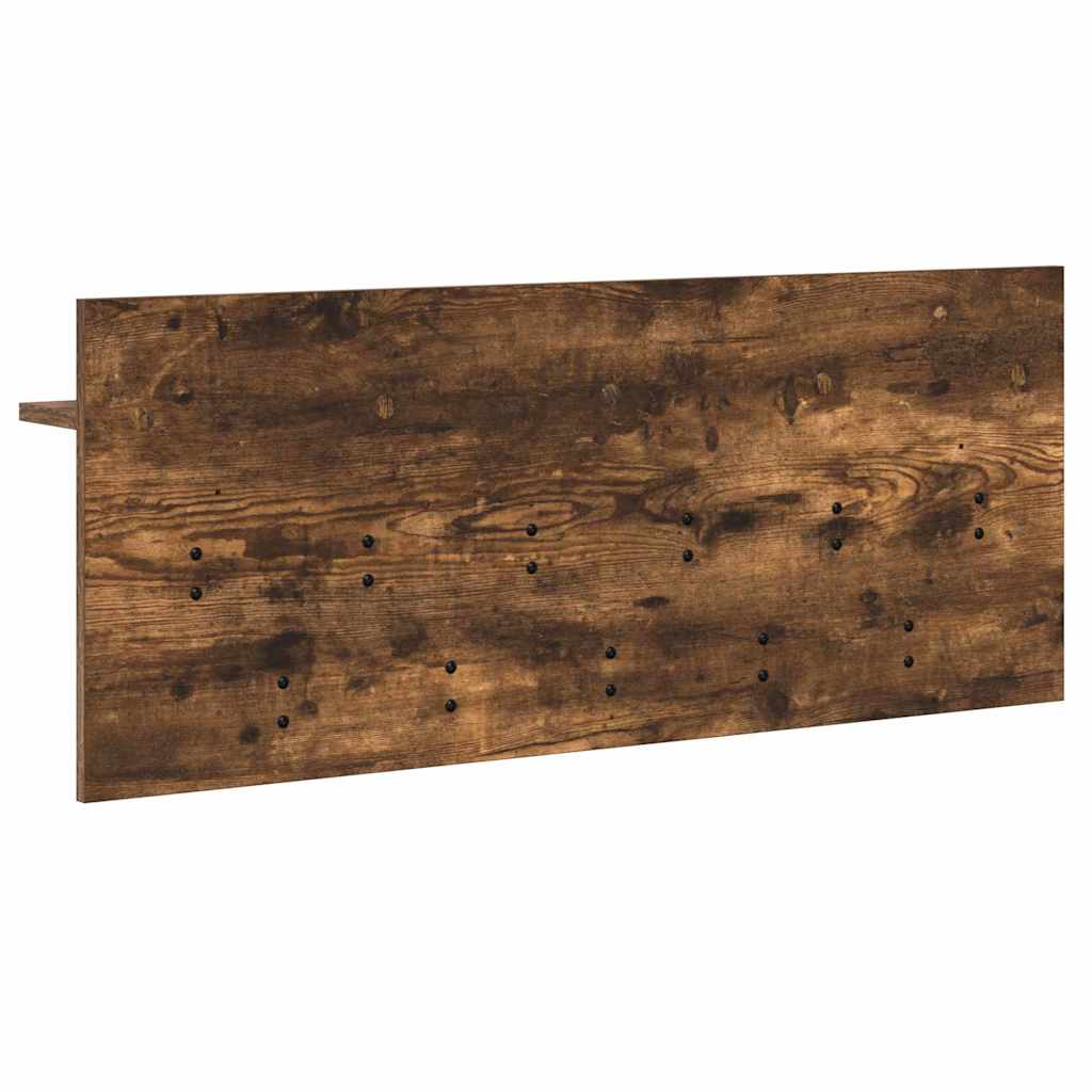 Porte-manteau mural avec étagère Chêne fumé Bois d'ingénierie - XIOS