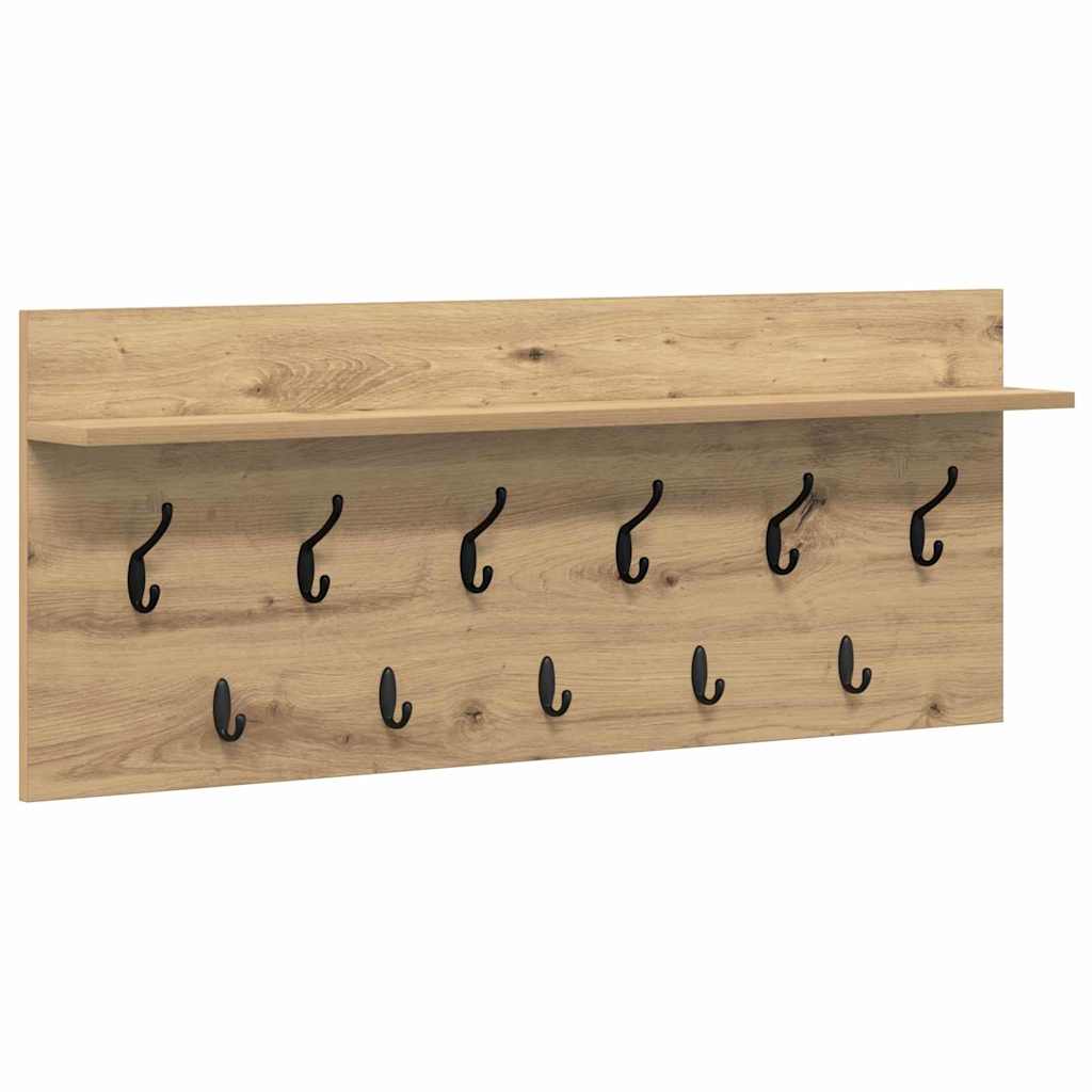 Porte-manteau mural chêne artisanal Bois d'ingénierie - XIOS