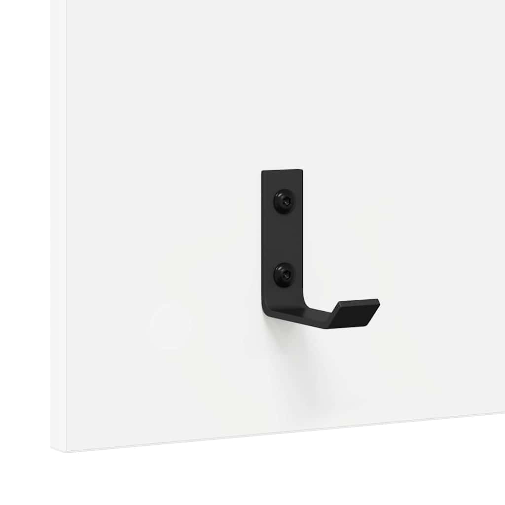 Porte-manteau mural Blanc 90 x 40 x 10 cm Bois d'ingénierie - XIOS