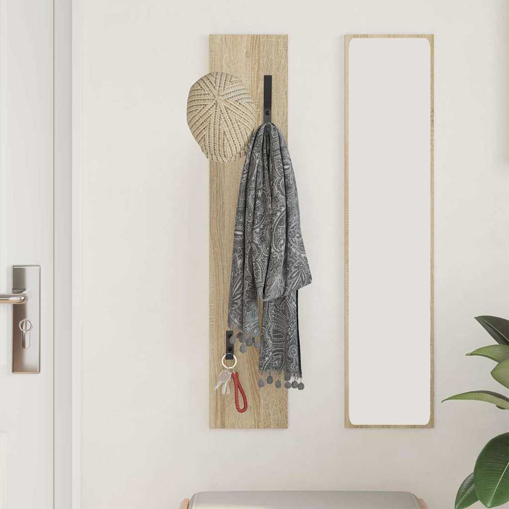 Porte-manteau mural Chêne sonoma 20 x 1.5 x 100 cm - XIOS
