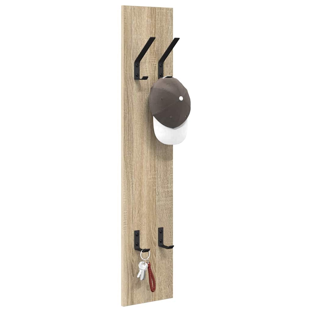 Porte-manteau mural Chêne sonoma 20 x 1.5 x 100 cm - XIOS