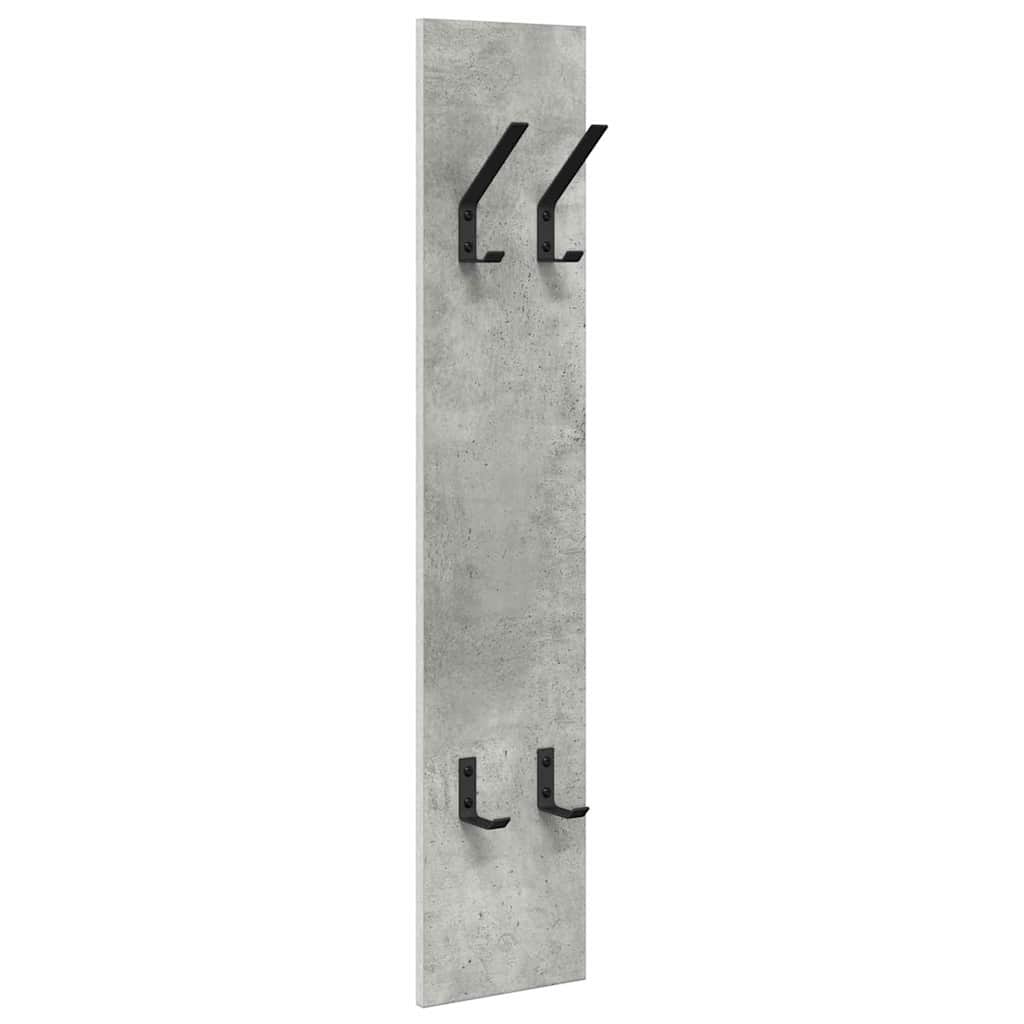 Porte-manteau mural Montage mural Gris béton 20 x 1.5 x 100 cm - XIOS
