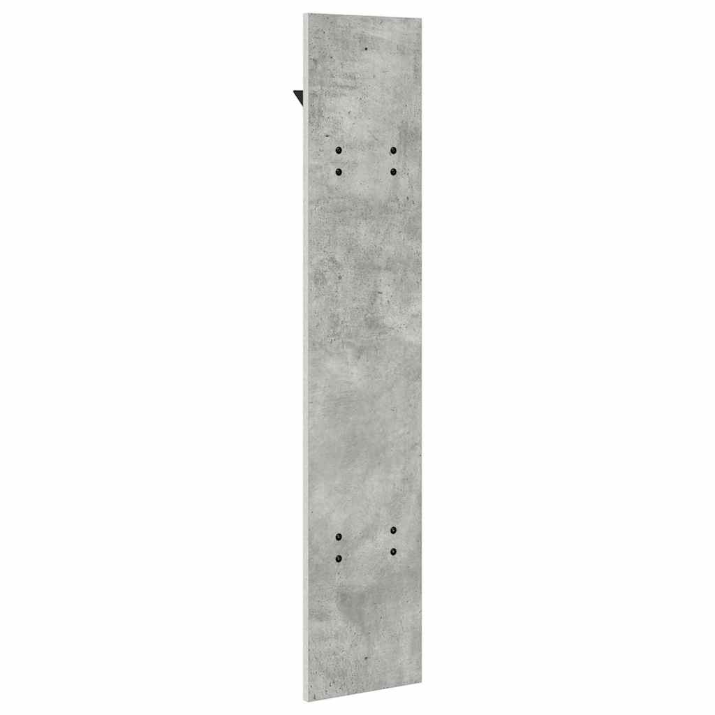 Porte-manteau mural Montage mural Gris béton 20 x 1.5 x 100 cm - XIOS