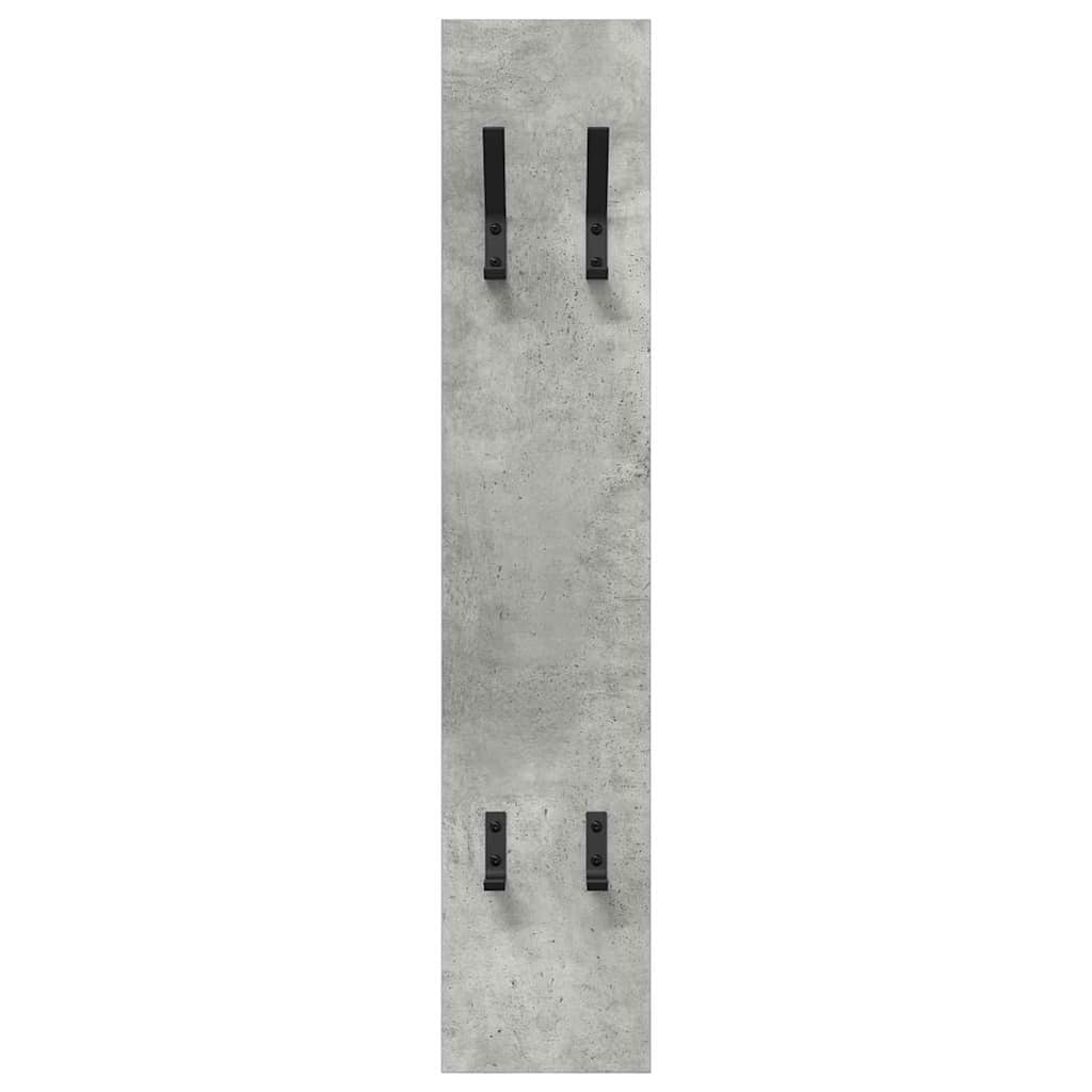 Porte-manteau mural Montage mural Gris béton 20 x 1.5 x 100 cm - XIOS
