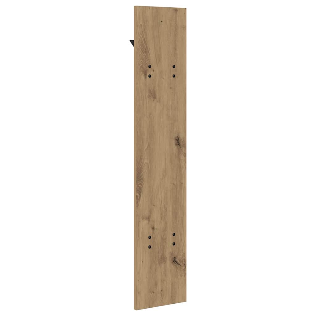 Porte-manteau mural chêne artisanal 20 x 1.5 x 100 cm - XIOS