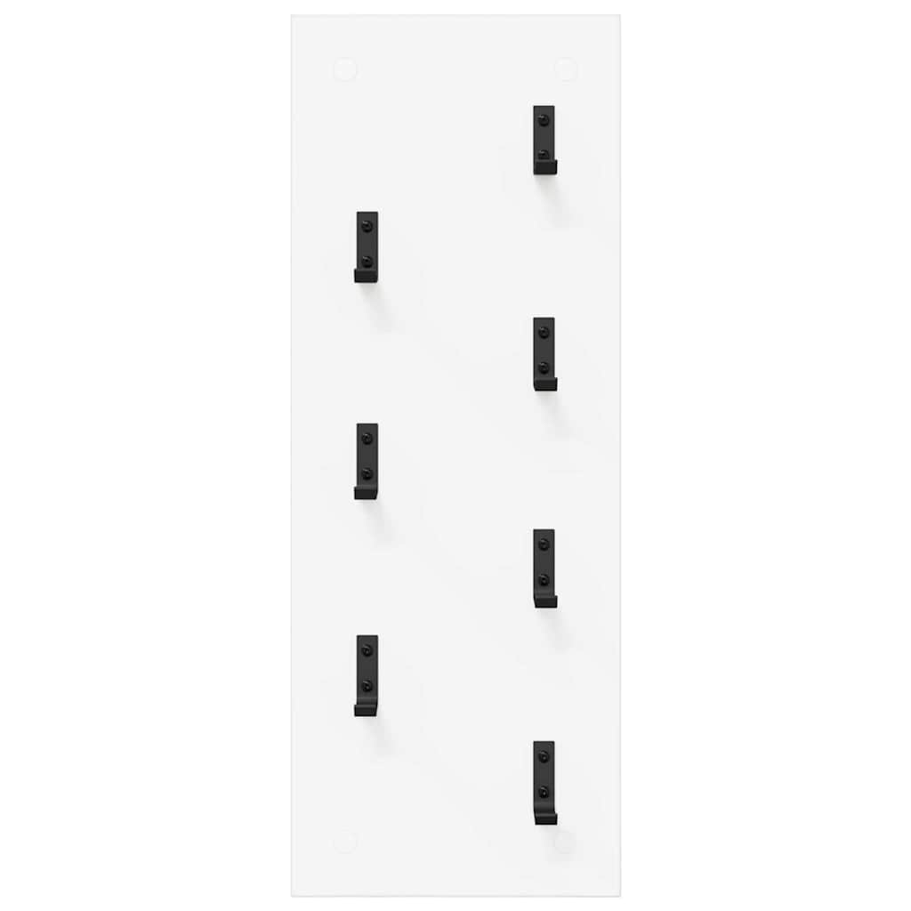 Porte-manteau mural Blanc 30 x 1.5 x 80 cm Bois d'ingénierie - XIOS