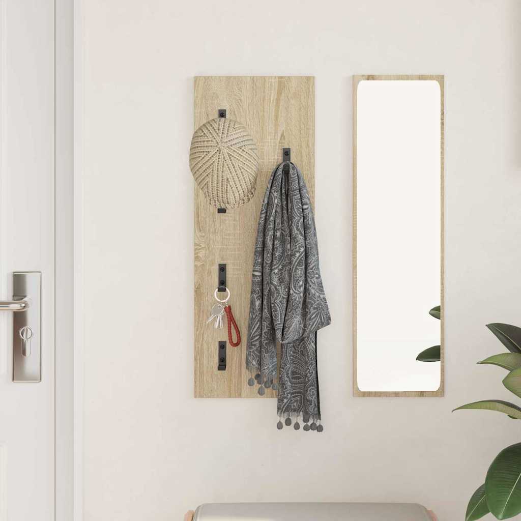 Porte-manteau mural Montage mural Chêne sonoma 30 x 1.5 x 80 cm - XIOS