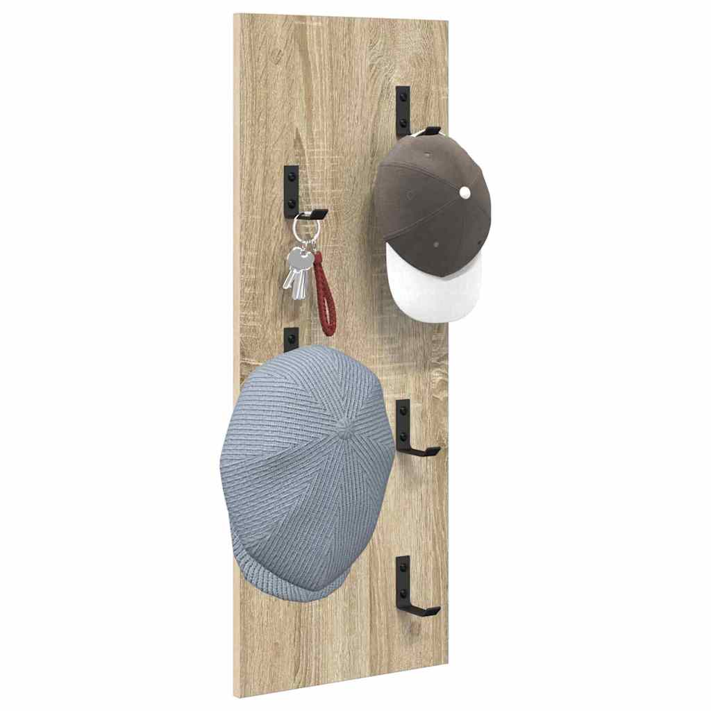 Porte-manteau mural Montage mural Chêne sonoma 30 x 1.5 x 80 cm - XIOS