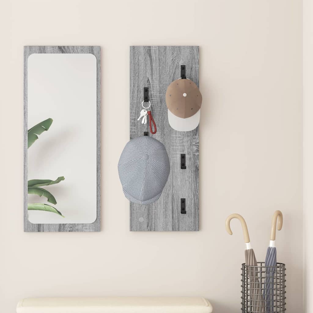 Porte-manteau mural Montage mural Sonoma gris 30 x 1.5 x 80 cm - XIOS