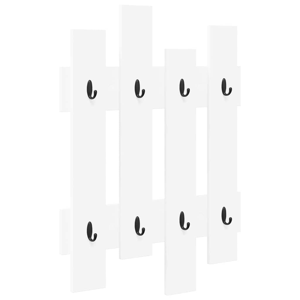 Porte-manteau mural Blanc 60 x 3 x 82 cm Bois d'ingénierie - XIOS