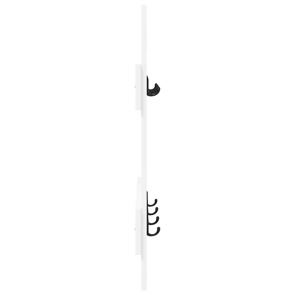 Porte-manteau mural Blanc 60 x 3 x 82 cm Bois d'ingénierie - XIOS