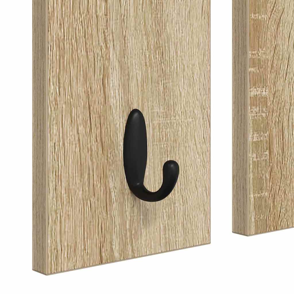 Porte-manteau mural avec étagère Chêne sonoma 85 x 10 x 45 cm - XIOS