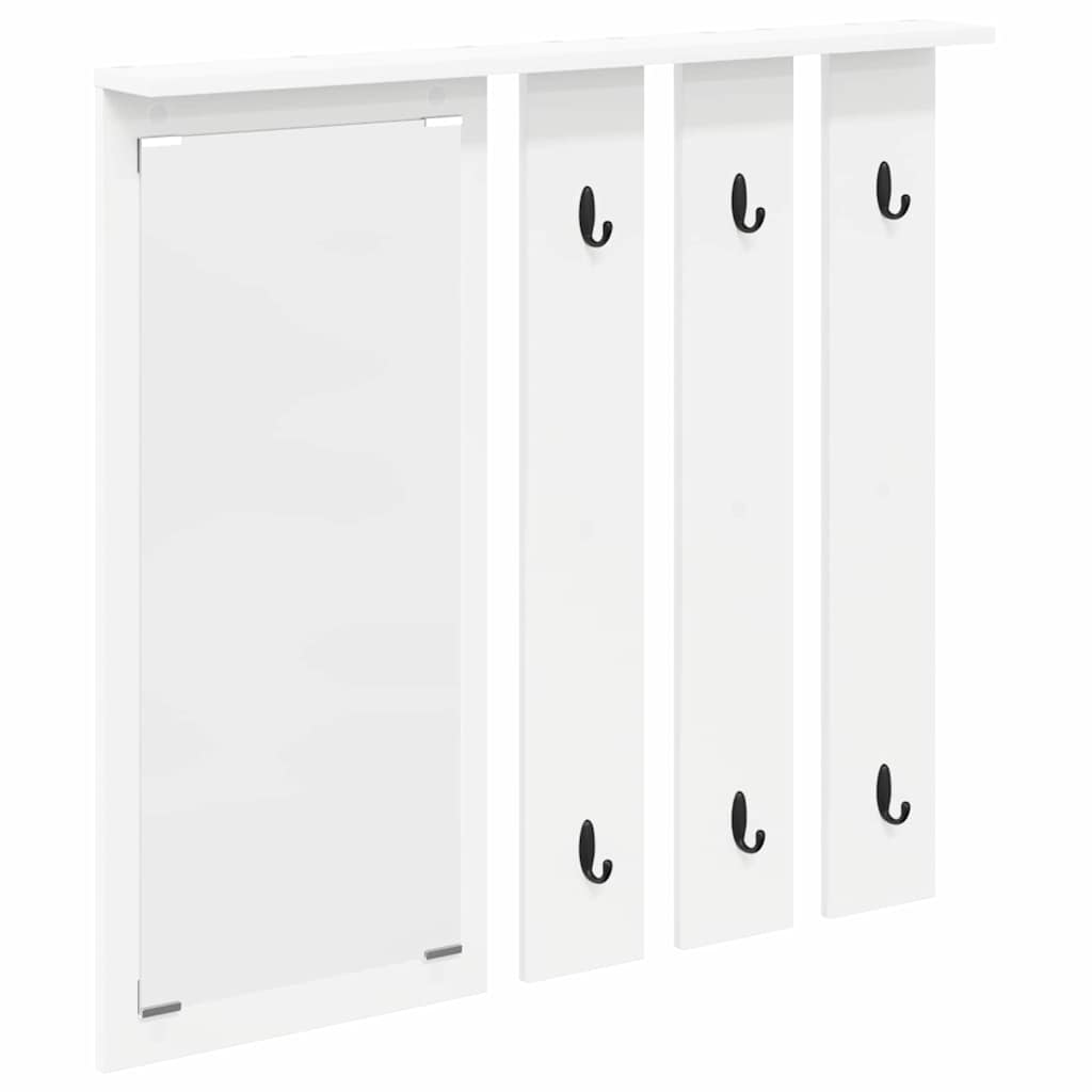 Porte-manteau mural Blanc 84 x 10 x 80 cm Bois d'ingénierie - XIOS