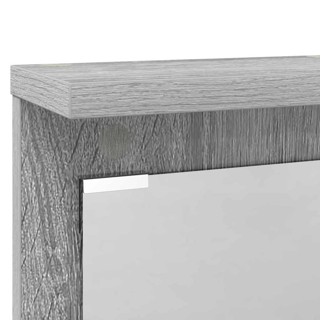 Porte-manteau mural avec étagère Sonoma gris 84 x 10 x 80 cm - XIOS