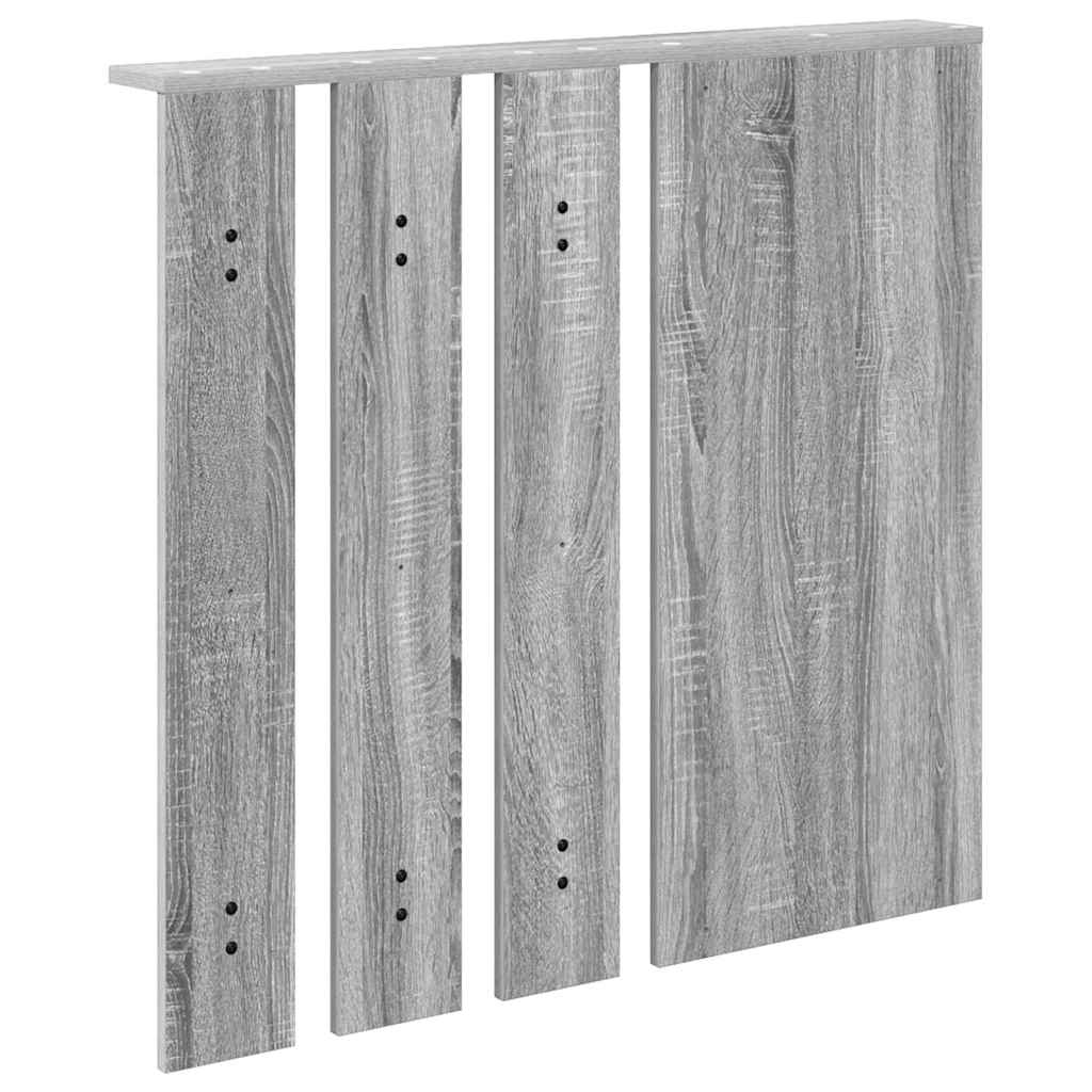 Porte-manteau mural avec étagère Sonoma gris 84 x 10 x 80 cm - XIOS