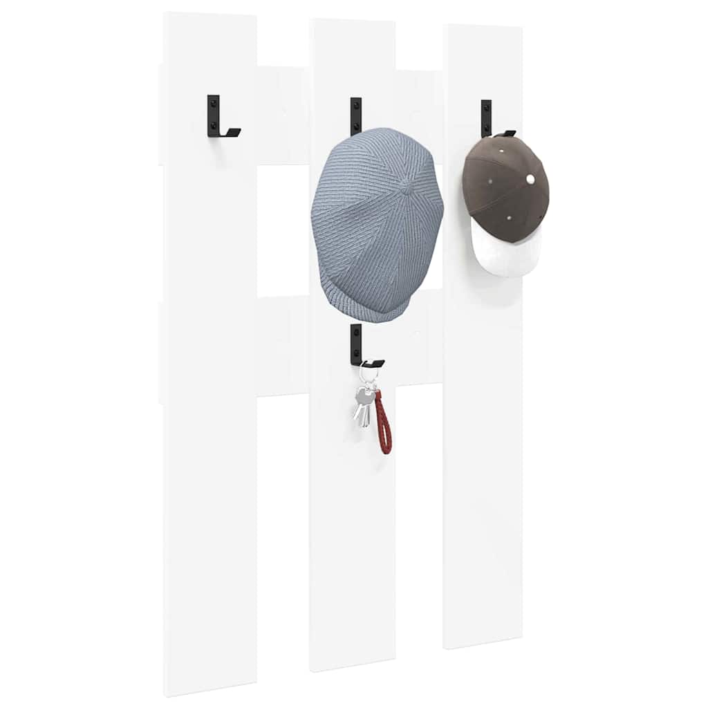 Porte-manteau mural Blanc 65 x 3 x 100 cm Bois d'ingénierie - XIOS