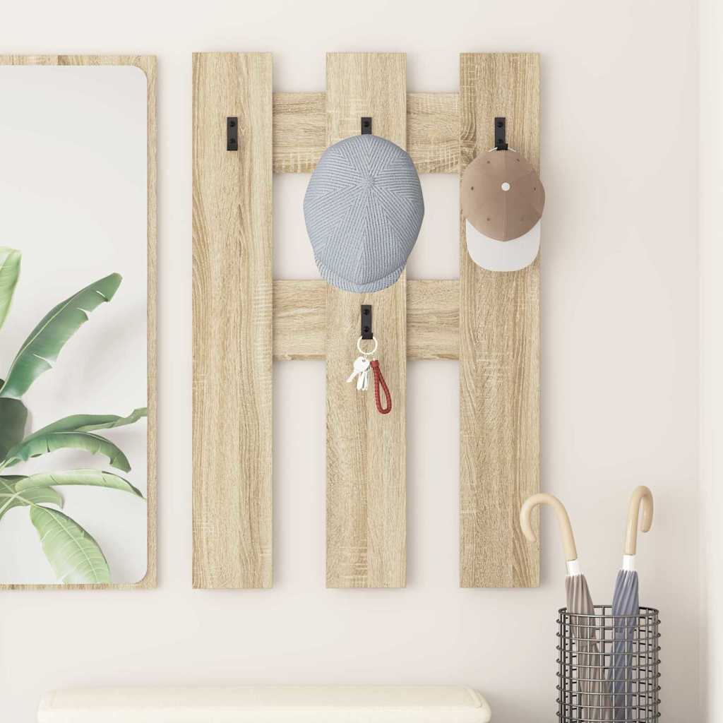 Porte-manteau mural Montage mural Chêne sonoma 65 x 3 x 100 cm - XIOS
