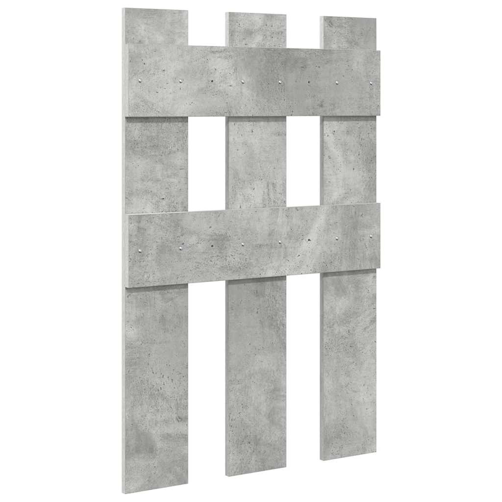 Porte-manteau mural Montage mural Gris béton 65 x 3 x 100 cm - XIOS