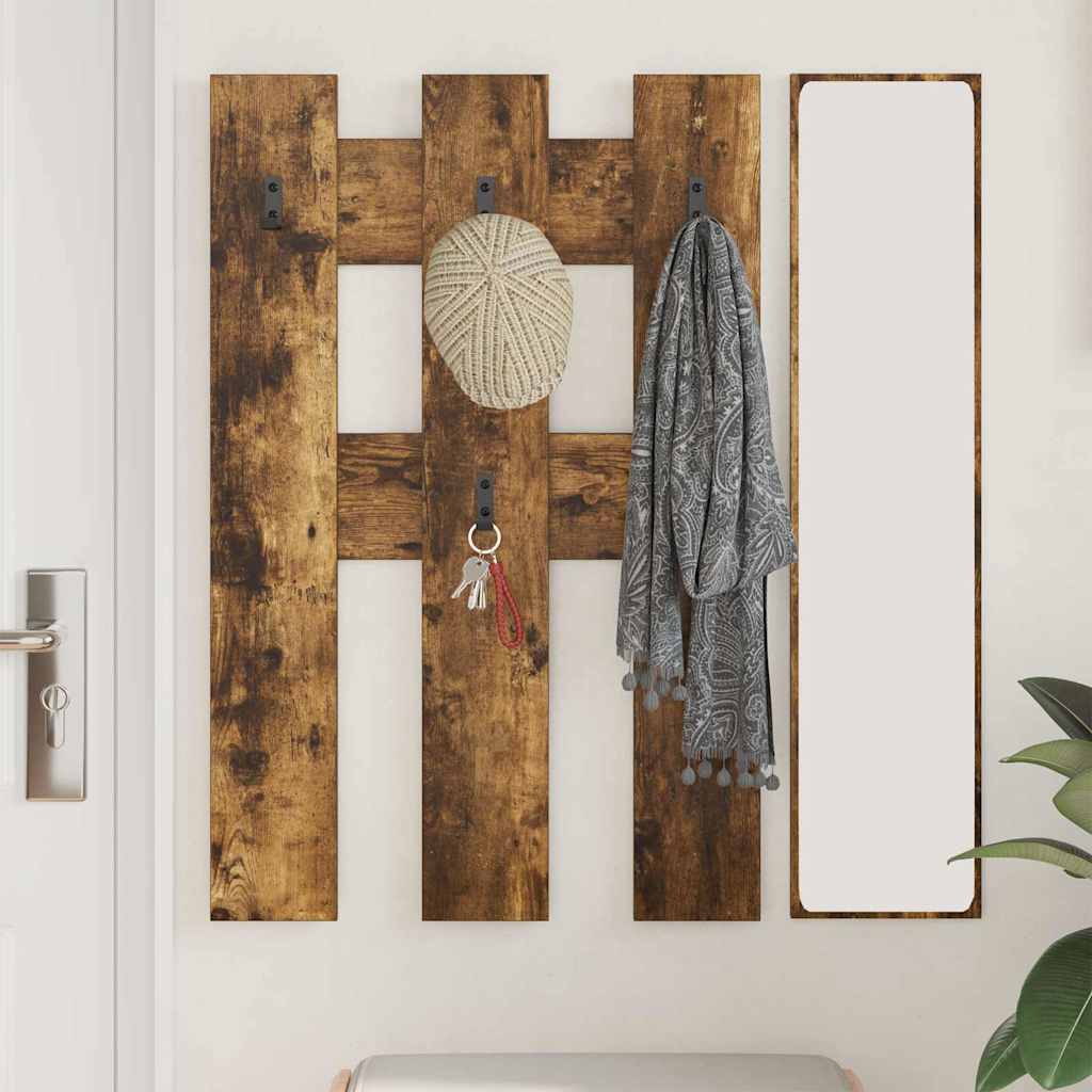 Porte-manteau mural Montage mural Chêne fumé 65 x 3 x 100 cm - XIOS