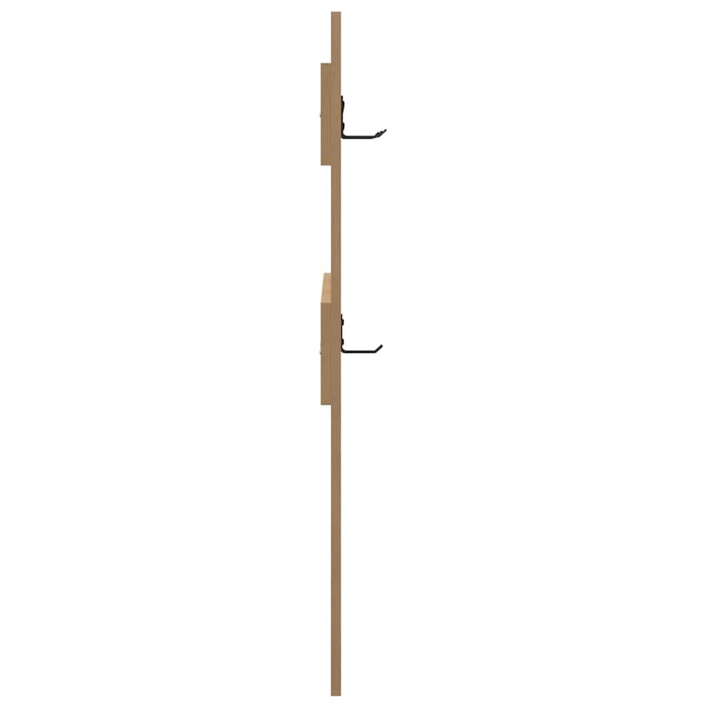 Porte-manteau mural chêne artisanal 65 x 3 x 100 cm - XIOS